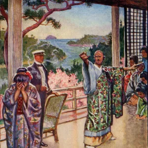 Scene from the opera, Madame Butterfly, by Giacomo Puccini