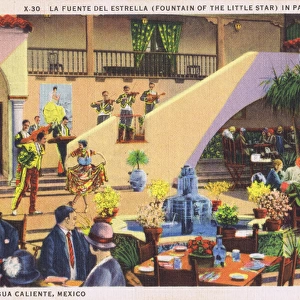 A scene in the pation of the Casino at the Hotel Agua Calien