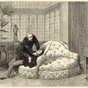 A scene from the play Denise by Alexandre Dumas