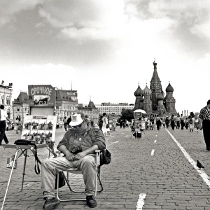 Scene in Red Square, Moscow, Russia