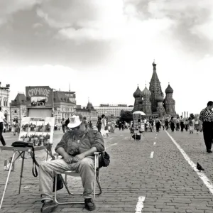 Scene in Red Square, Moscow, Russia