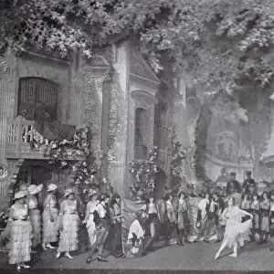 A scene from the second act of The Royal Vagabond at the Cohan & Harris Theatre, New York (1919). Starring Dorothy Dickson and Carl Hyson Date: 1919