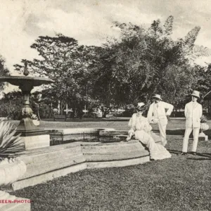 Scene in Victoria Park, Colombo, Ceylon (Sri Lanka)