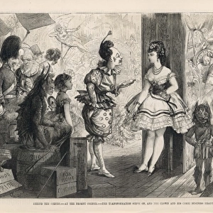 Scene in the wings during a pantomime