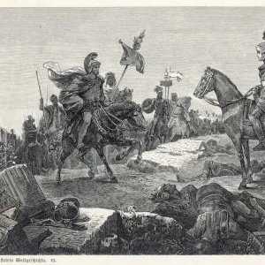 Scipio Africanus meeting Hannibal at Battle of Zama