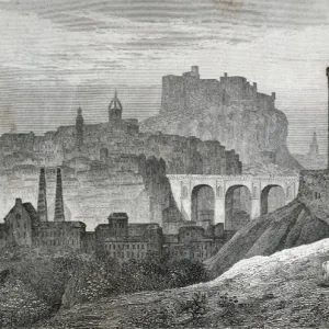 SCOTLAND. Edinburgh. 19 cntury. Engraving. SPAIN