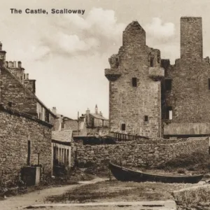 Scotland, Shetland Isles - Castle at Scalloway