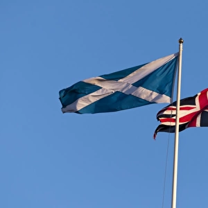Scottish Saltire and Union Flag