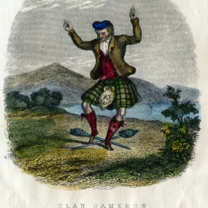 Scottish Types - Highland sword dance, Clan Cameron