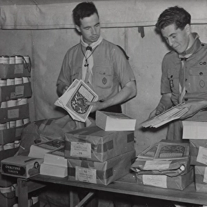 Scouts with Coronation programmes