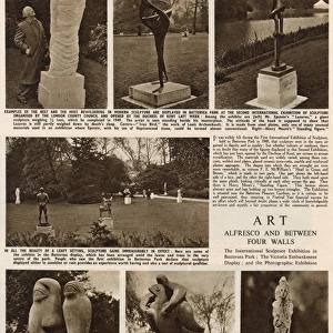 Sculptures on display as part of the Festival of Britain