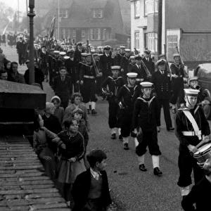 Sea Cadet parade, Walton-on-the-Naze, Essex