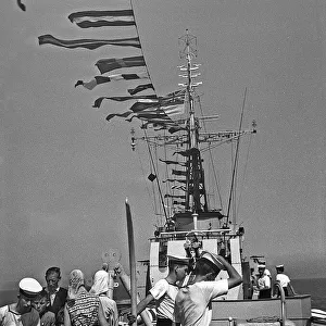 Sea Cadets on board ship
