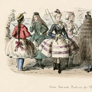 Sea side fashion 1863 / Leech