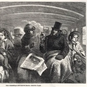 Second class passengers going home for Christmas 1859