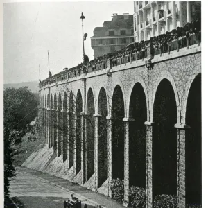 A section of the course in the Grand Prix of Pau, France