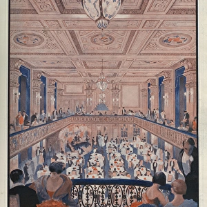 Sedate modern diners, the Trocadero by Chesley Bonestell