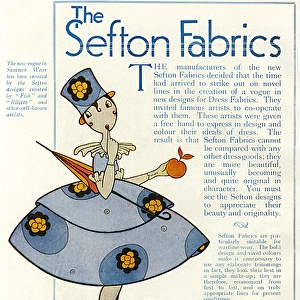 Sefton fabrics featuring Eve, 1918