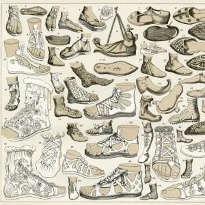 A selection of ancient Greek and Roman sandals