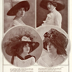 Selection of Edwardian hats 1910