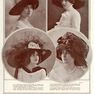 Selection of Edwardian hats 1910