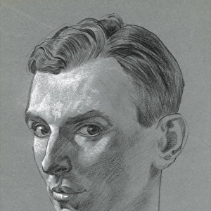 Self portrait of Raymond Sheppard in pastel