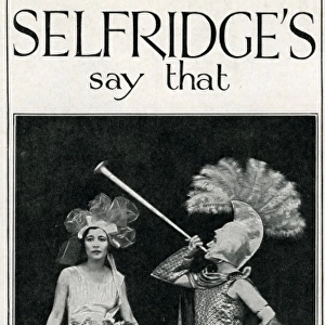 Selfridges fancy dress advertisement