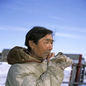 Selkup Man (North Siberian minority), in tradional