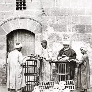 Selling bread, Cairo, Egypt, c. 1880 s
