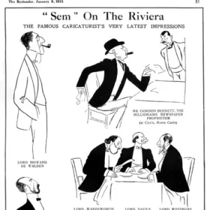 Sem on the Riviera, famous personalities 1913