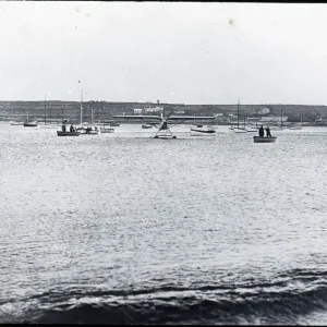 Print of a DH.80A Puss Moth on water, St. Marys, Scilly Isles Print of a DH.80A Puss Moth on water, St. Marys, Scilly Isles