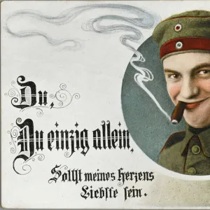 Sentimental German wartime postcard