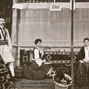 Serbian Carpet Weavers - Earls Court Exhibition