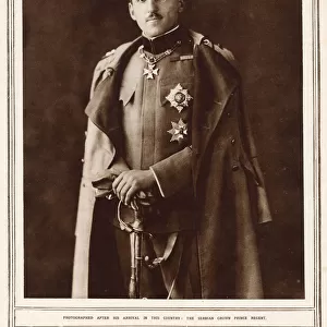 Serbian Crown Prince Alexander (1888-1934) photographed upon a arrival to London in 1916