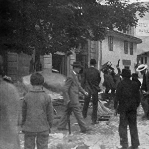 Serbian houses attacked