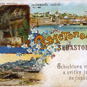Sevastopol, Crimea, Ukraine - Docks and Inkerman Monastery