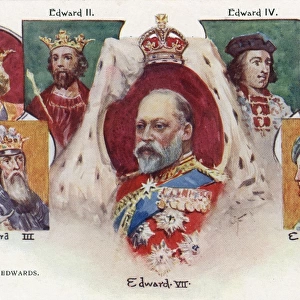 The Seven English / British King Edward - Coronation souvenir