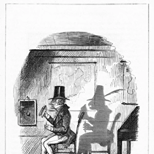 Shadow drawing. C. H. Bennett, Mr Guy Fox