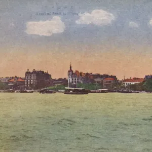 SUISSE,LUCERNE, AU BORD du Lac des Quatre Cantons, Tirage vintage, ca SUISSE,LUCERNE, AU BORD du Lac des Quatre Cantons, Tirage vintage, ca