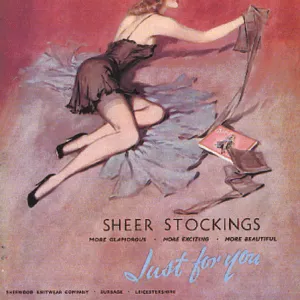 Sheer stockings packaging design by David Wright