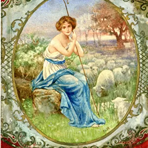 The Shepherdess by Henry Ryland