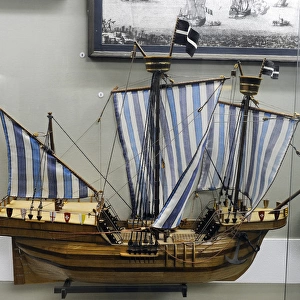 Ship. 15th century. Model, 19th century
