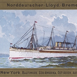 Ship of the Norddeutscher Lloyd-Bremen Company