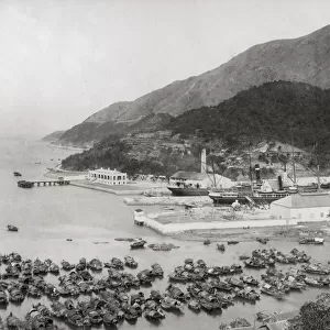Shipping in the docks, Aberdeen, Hong kong, c. 1880 s