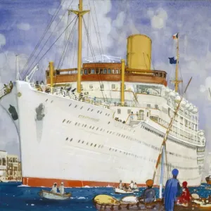 Ships in a Mediterranean Harbour, probably Algiers Ships in a Mediterranean Harbour, probably Algiers