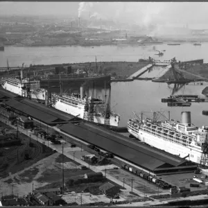 Ships at Tilbury Docks