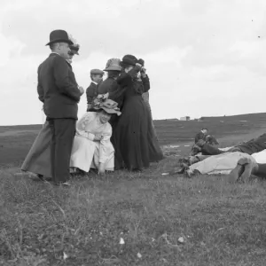 Shooting party, Pembrokeshire coast, South Wales