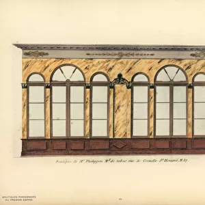 Shopfront of Phelippons tobacco store, Paris, circa 1800