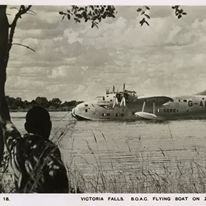 Short Solent Passener Flying Boat - Victoria Falls - Zambesi