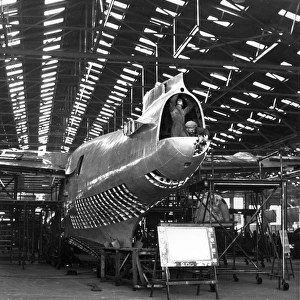 Short Sunderland III during conversion to civil use